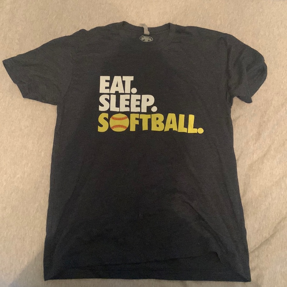 unisex eat sleep softball shirt